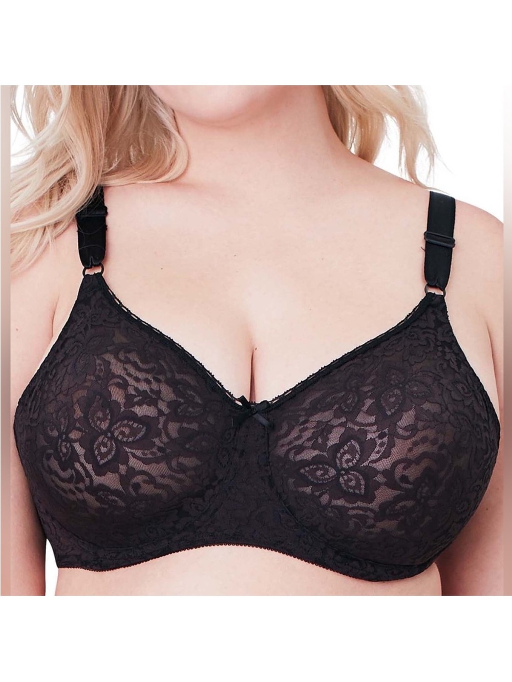 Bali Lace 'N Smooth Underwire Bra Black 40DD